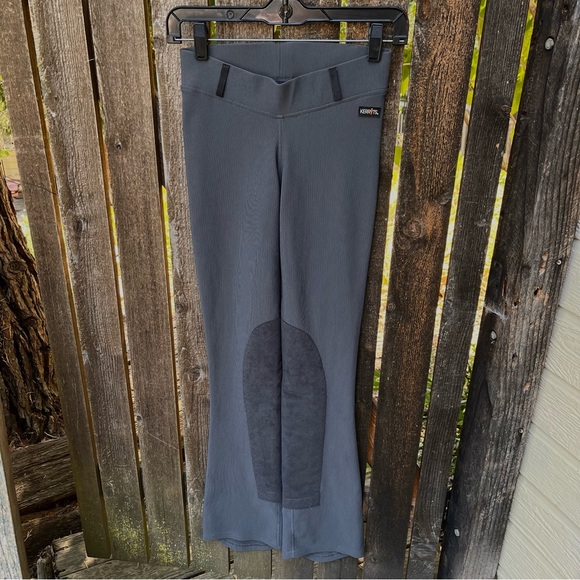 Kerrits Microcord Ribbed Knit Extended Knee Patch Bootcut Riding Pant Sz XS - Picture 9 of 14